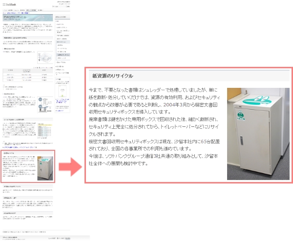 softbank様 CSRページ