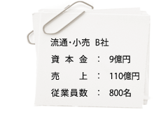 流通・小売 B社：契約書をスキャニングしてはいるが、震災対応のバックアップの有効方法を知りたい