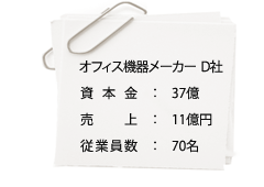 オフィス機器メーカー D社：契約書の内容をすぐ確認したい