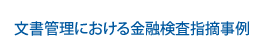 金融検査結果からの文書管理ガバナンスの強化 : セキュリティリサイクル研究所